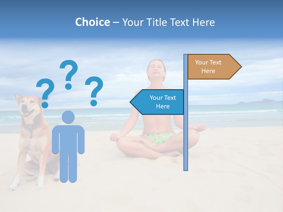 Waves Enjoyment Beach PowerPoint Template