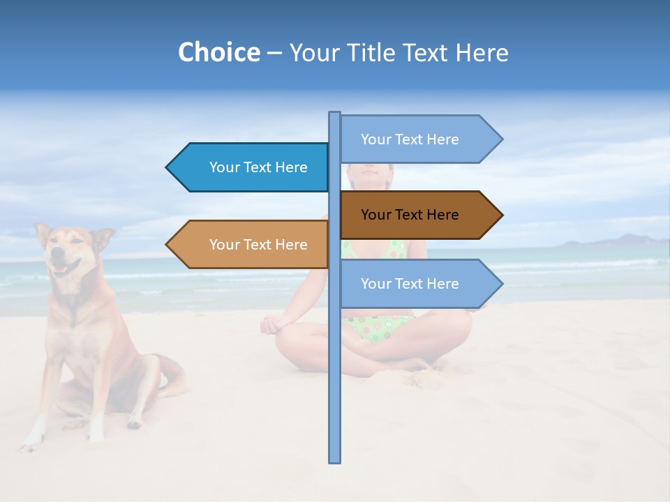 Waves Enjoyment Beach PowerPoint Template