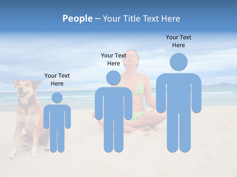 Waves Enjoyment Beach PowerPoint Template