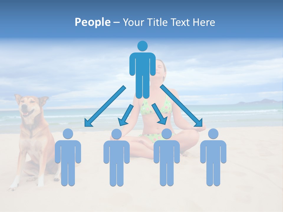 Waves Enjoyment Beach PowerPoint Template