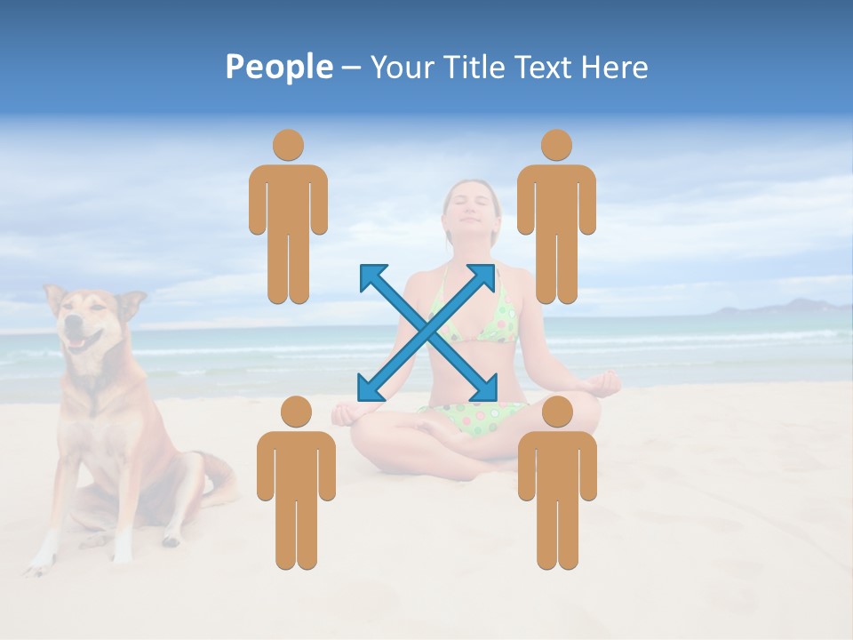 Waves Enjoyment Beach PowerPoint Template