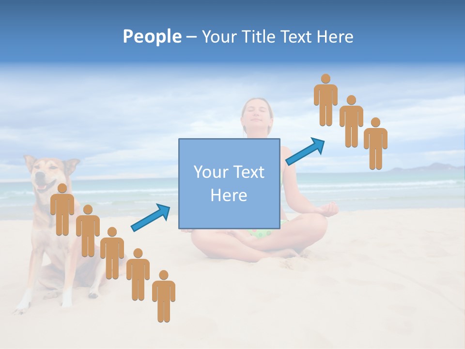 Waves Enjoyment Beach PowerPoint Template