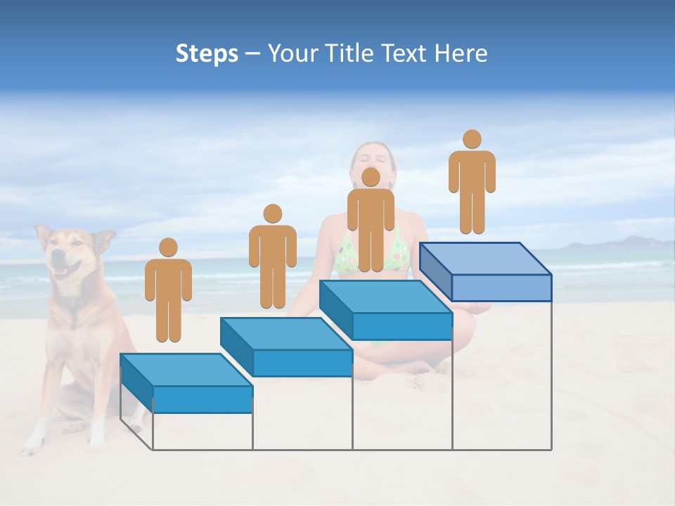 Waves Enjoyment Beach PowerPoint Template