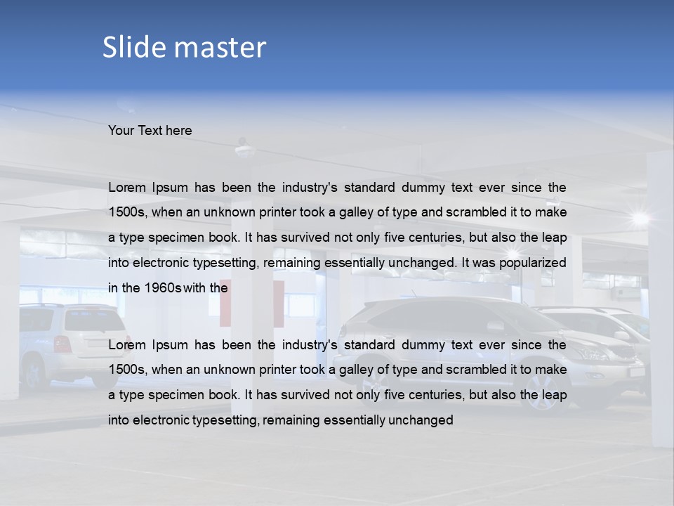 Park Light Vehicle PowerPoint Template