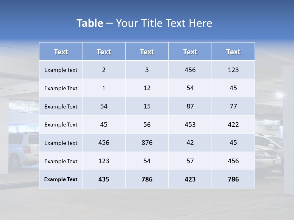 Park Light Vehicle PowerPoint Template