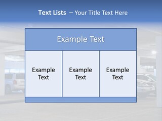 Park Light Vehicle PowerPoint Template