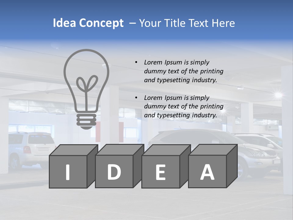 Park Light Vehicle PowerPoint Template