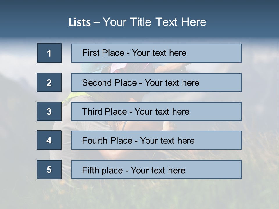 A Couple Of People Sitting On Top Of A Grass Covered Field PowerPoint Template
