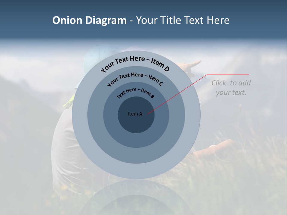 A Couple Of People Sitting On Top Of A Grass Covered Field PowerPoint Template