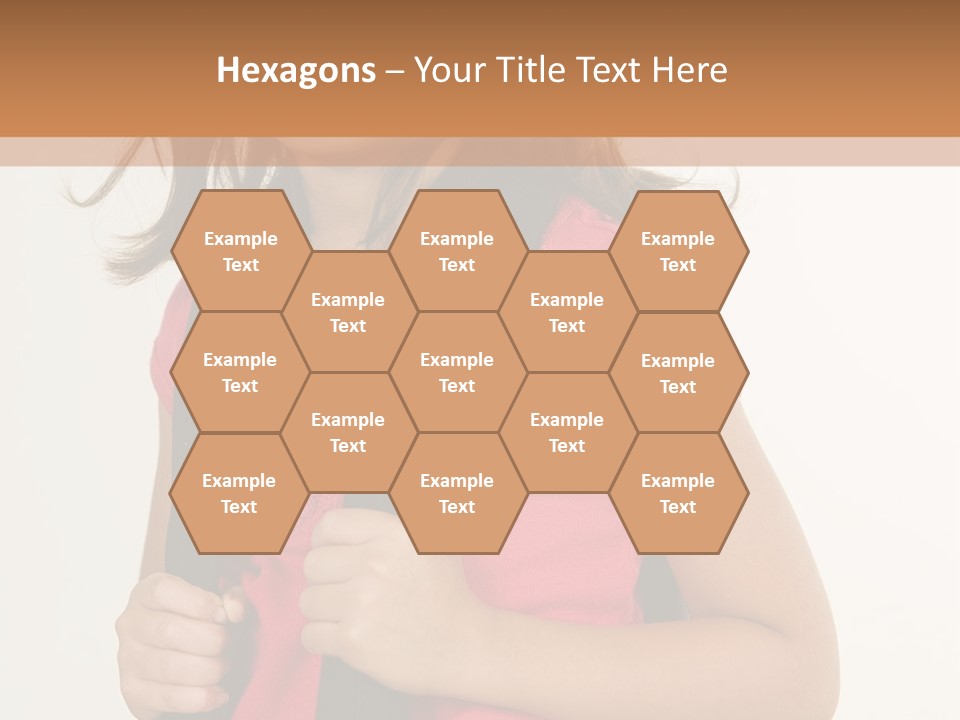 A Little Girl With A Backpack Is Smiling PowerPoint Template