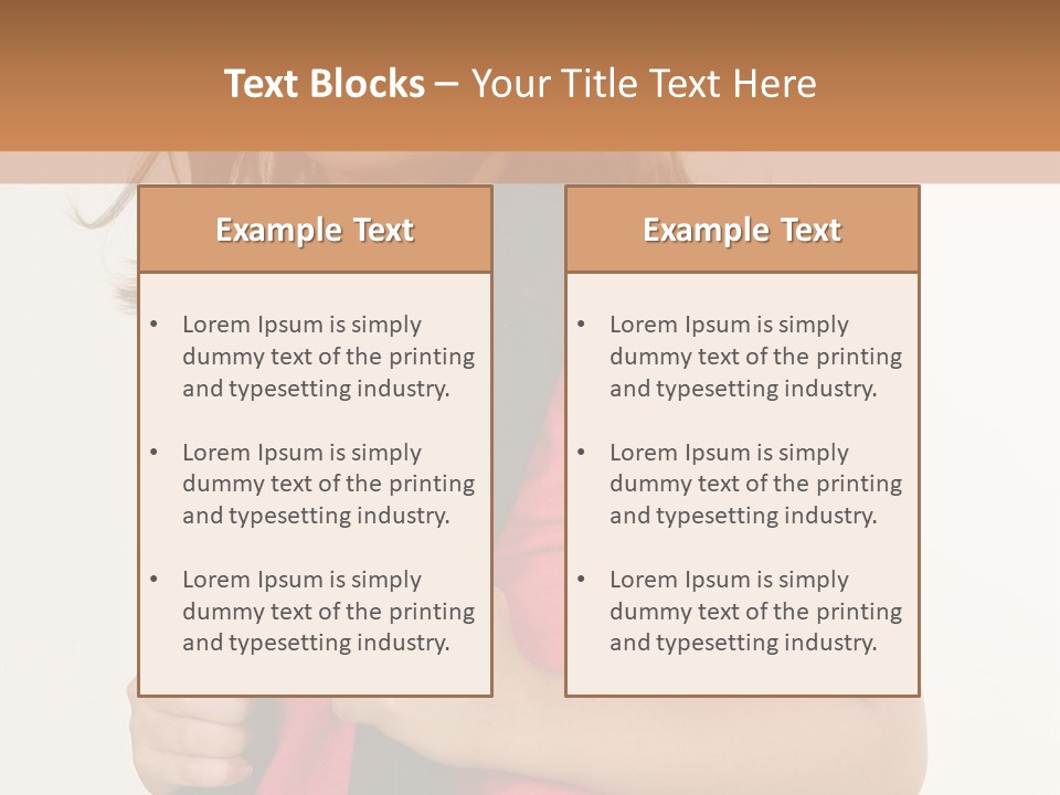 A Little Girl With A Backpack Is Smiling PowerPoint Template