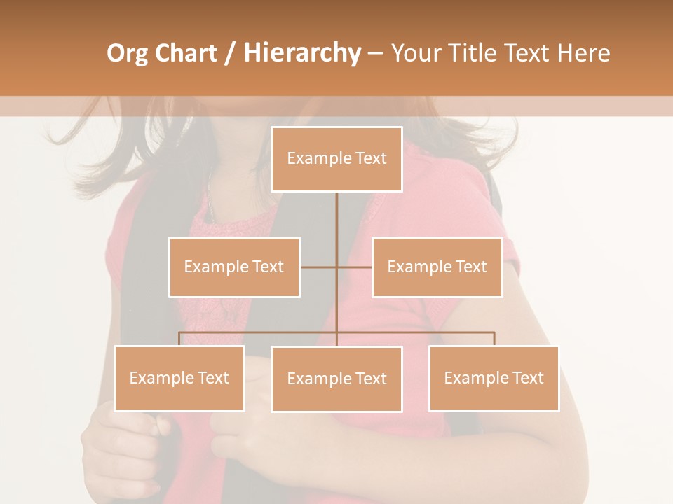 A Little Girl With A Backpack Is Smiling PowerPoint Template
