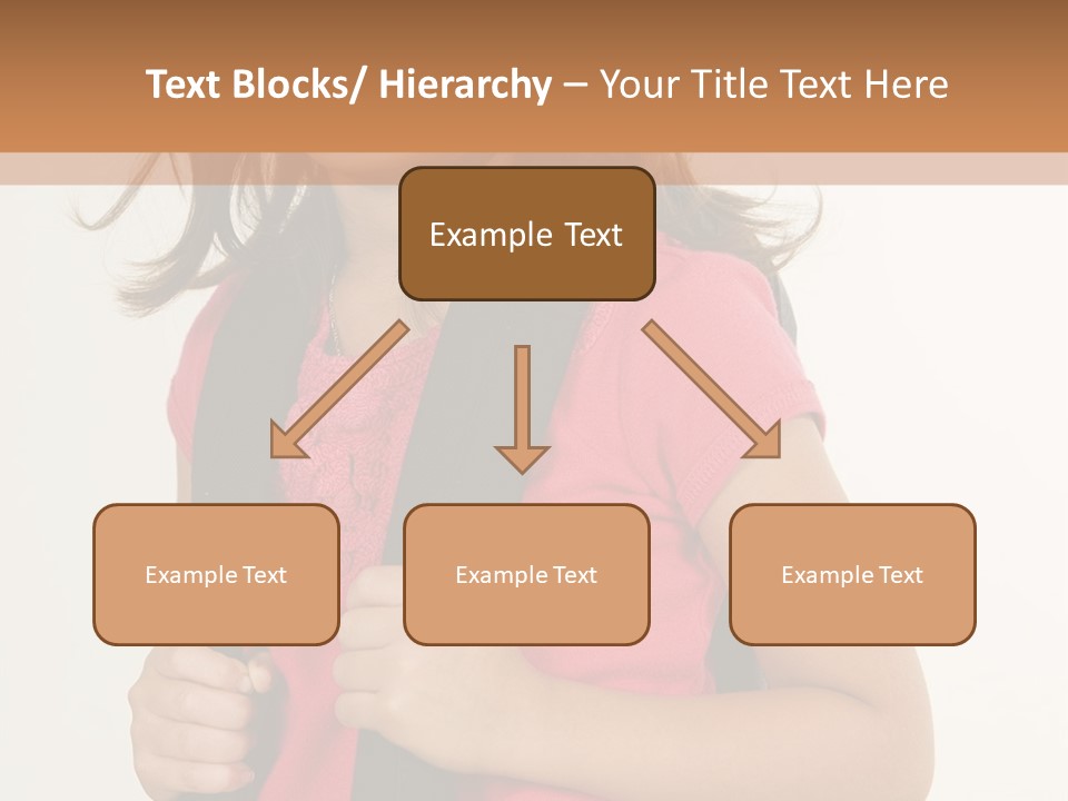 A Little Girl With A Backpack Is Smiling PowerPoint Template