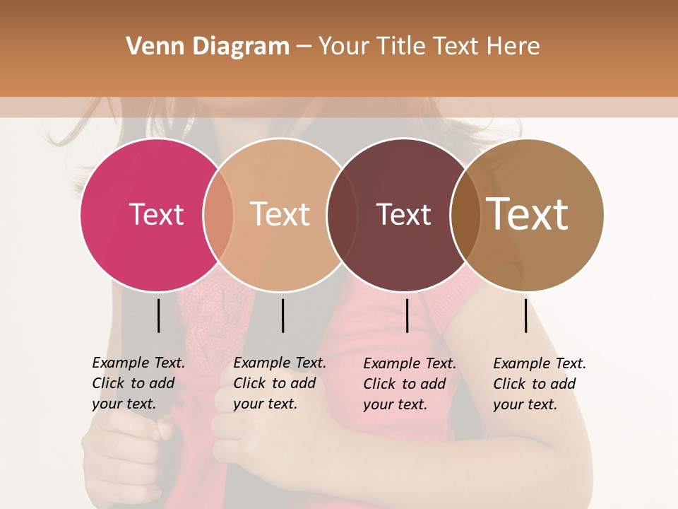 A Little Girl With A Backpack Is Smiling PowerPoint Template