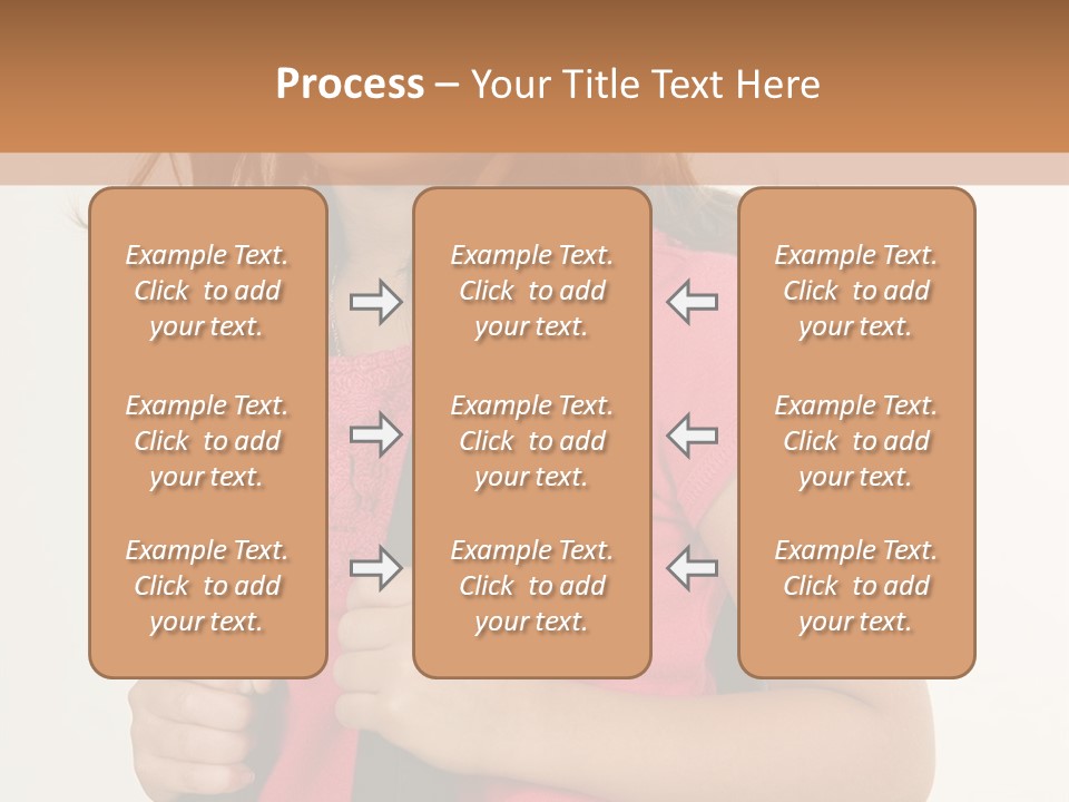 A Little Girl With A Backpack Is Smiling PowerPoint Template