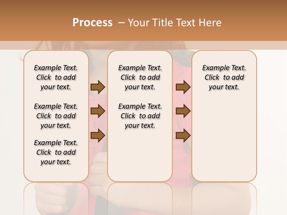 A Little Girl With A Backpack Is Smiling PowerPoint Template