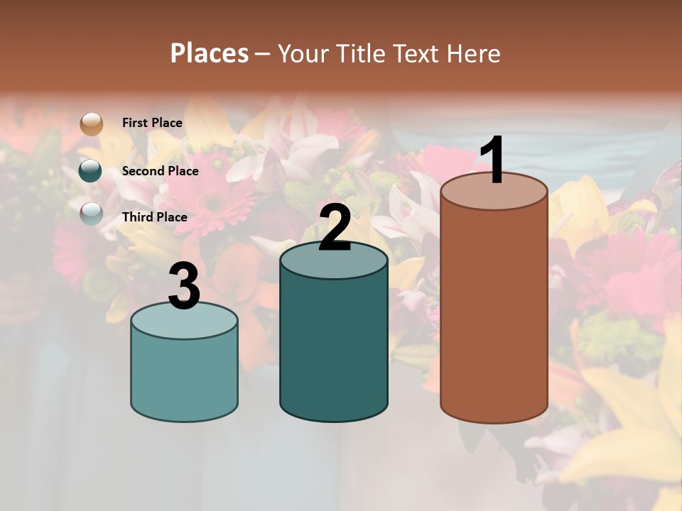 Bunches Petals Wedding PowerPoint Template