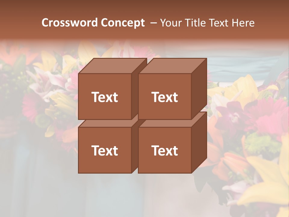 Bunches Petals Wedding PowerPoint Template