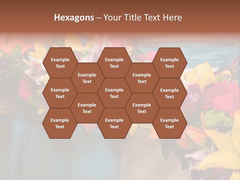 Bunches Petals Wedding PowerPoint Template