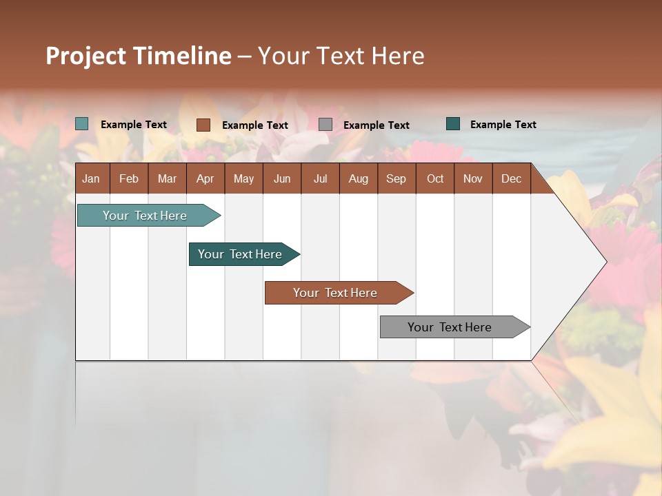 Bunches Petals Wedding PowerPoint Template