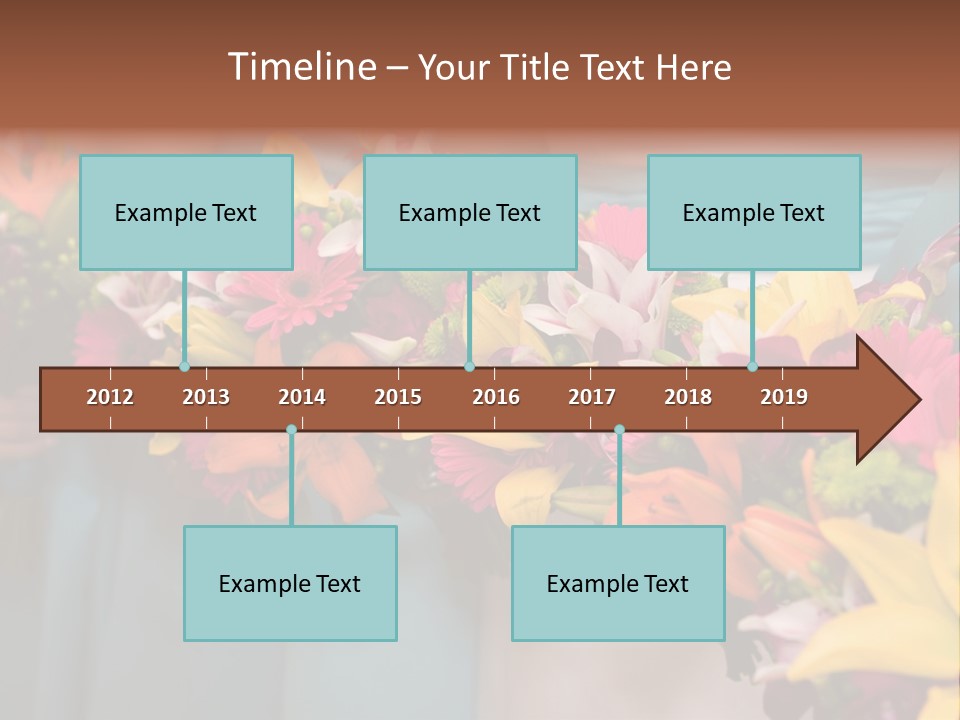 Bunches Petals Wedding PowerPoint Template