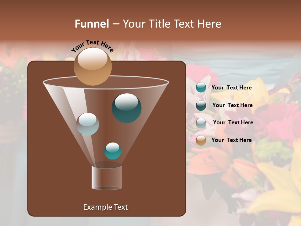 Bunches Petals Wedding PowerPoint Template