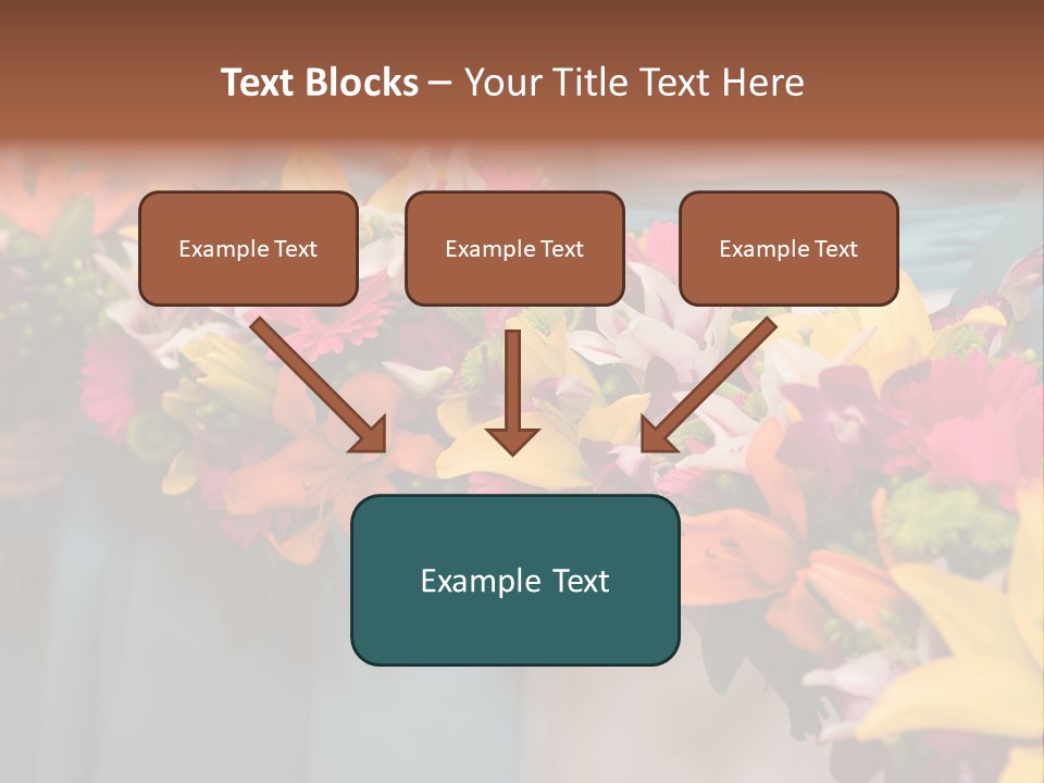 Bunches Petals Wedding PowerPoint Template