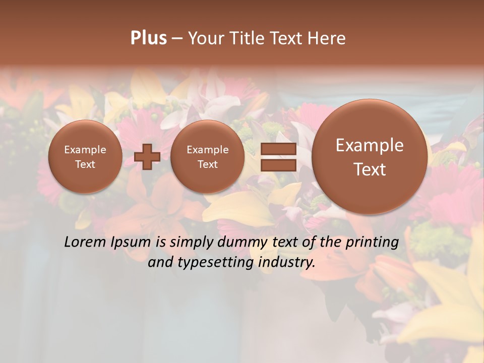 Bunches Petals Wedding PowerPoint Template