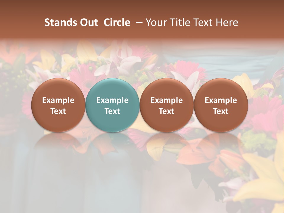 Bunches Petals Wedding PowerPoint Template