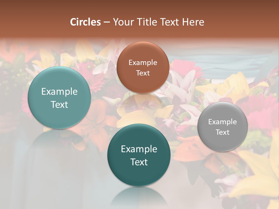 Bunches Petals Wedding PowerPoint Template