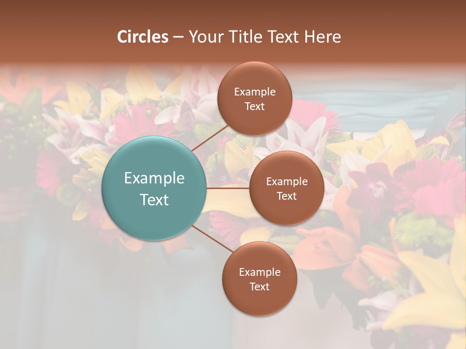 Bunches Petals Wedding PowerPoint Template