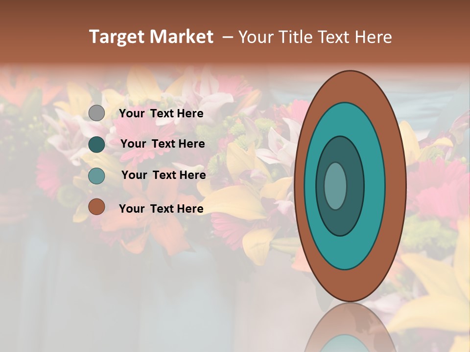 Bunches Petals Wedding PowerPoint Template