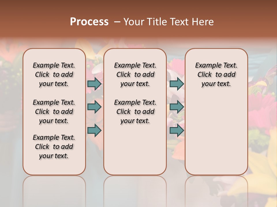 Bunches Petals Wedding PowerPoint Template