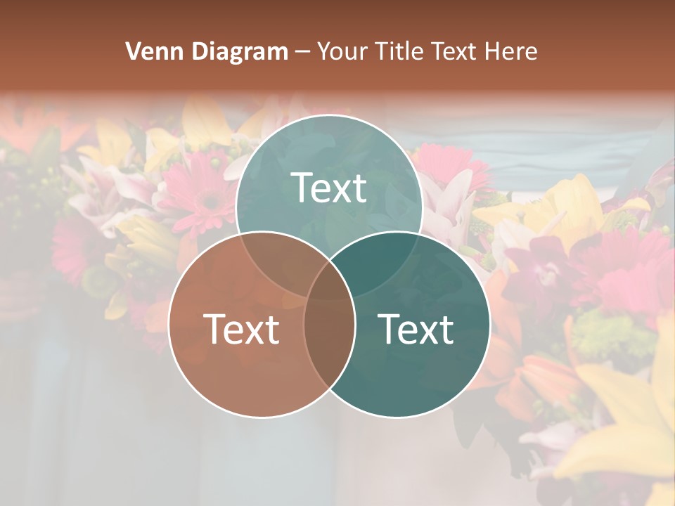 Bunches Petals Wedding PowerPoint Template