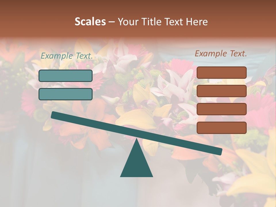 Bunches Petals Wedding PowerPoint Template