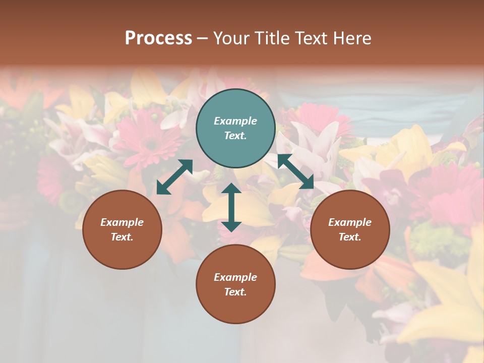 Bunches Petals Wedding PowerPoint Template