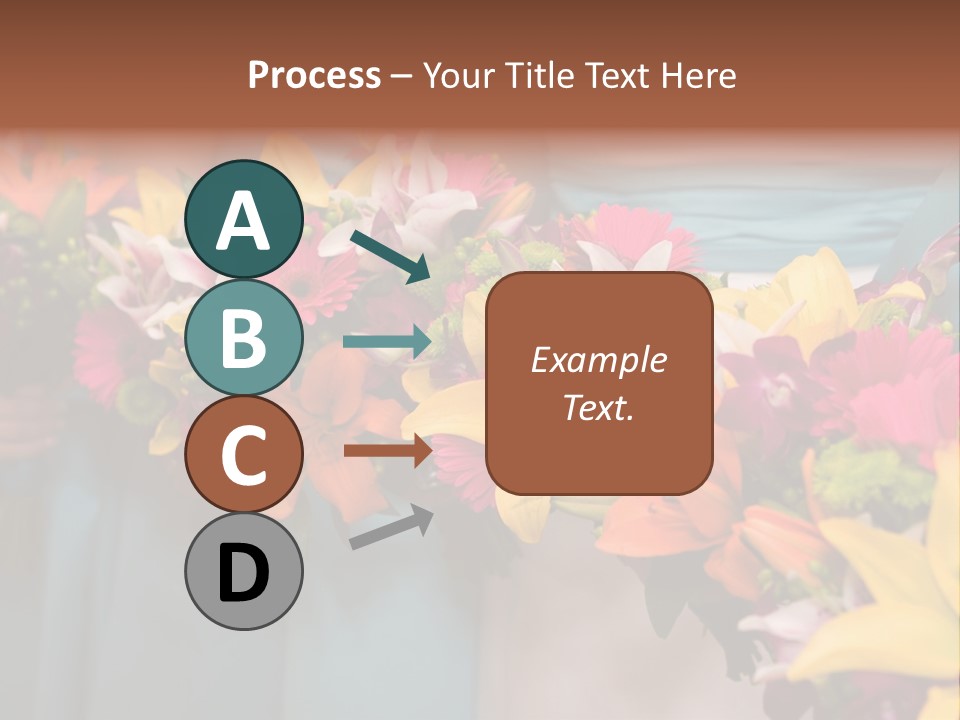 Bunches Petals Wedding PowerPoint Template