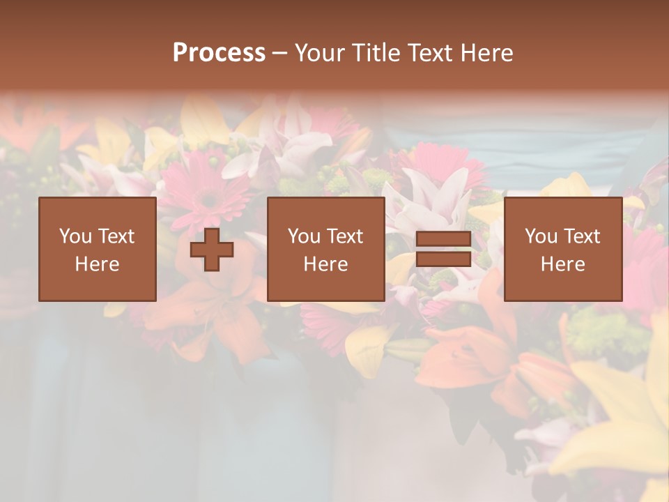 Bunches Petals Wedding PowerPoint Template