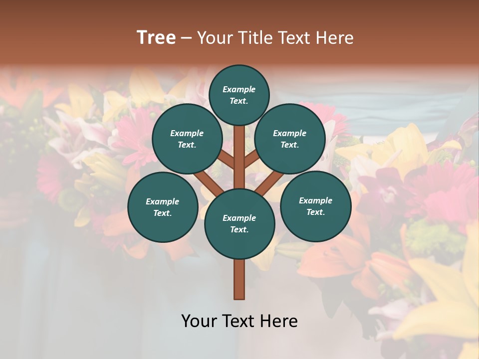 Bunches Petals Wedding PowerPoint Template