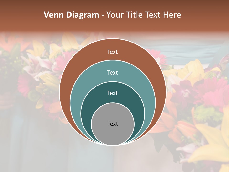 Bunches Petals Wedding PowerPoint Template