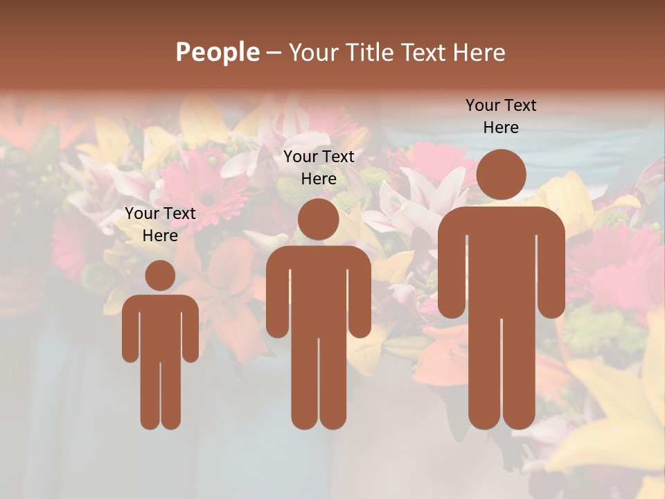 Bunches Petals Wedding PowerPoint Template