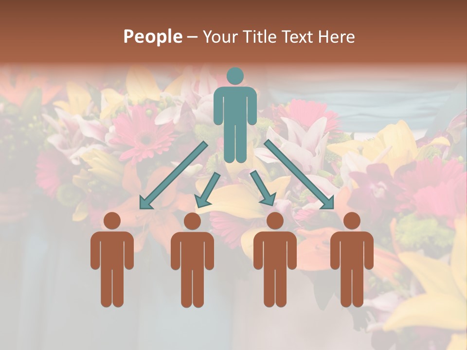 Bunches Petals Wedding PowerPoint Template