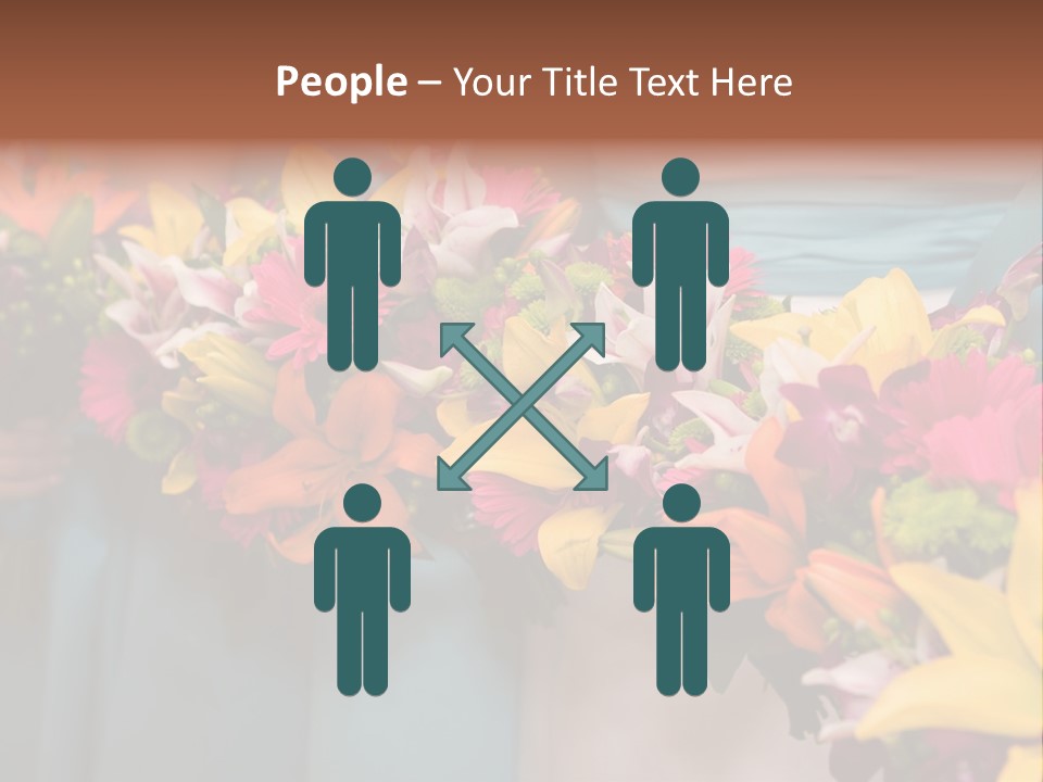 Bunches Petals Wedding PowerPoint Template