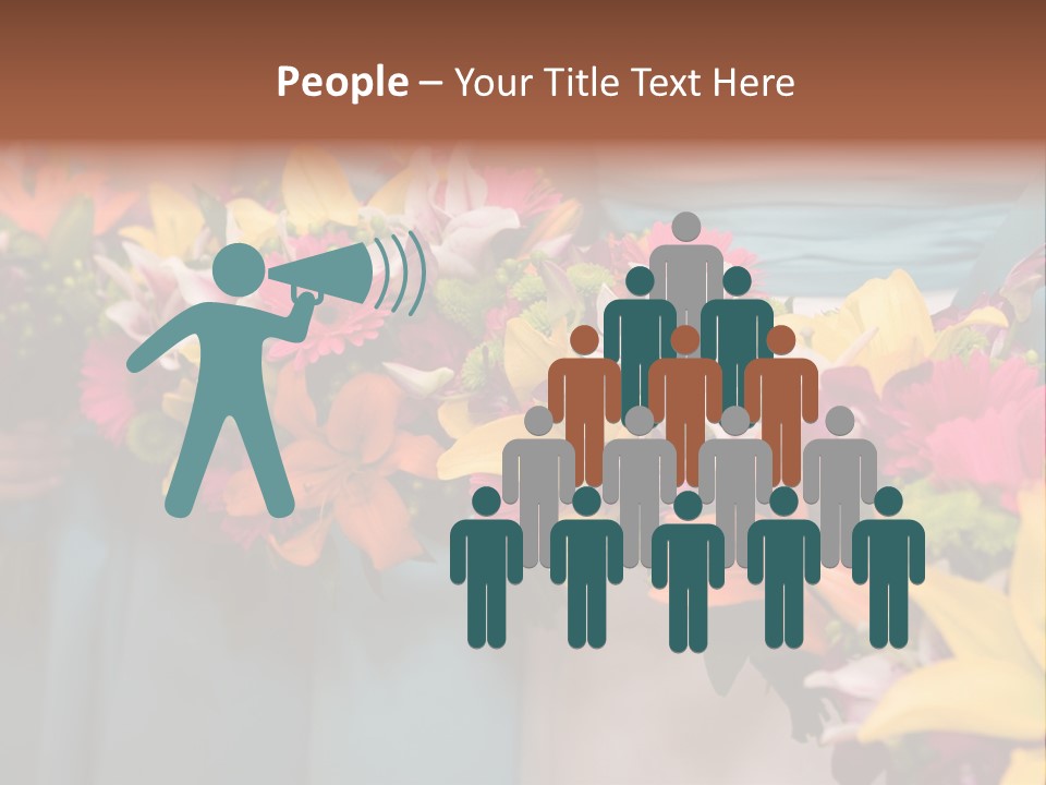 Bunches Petals Wedding PowerPoint Template