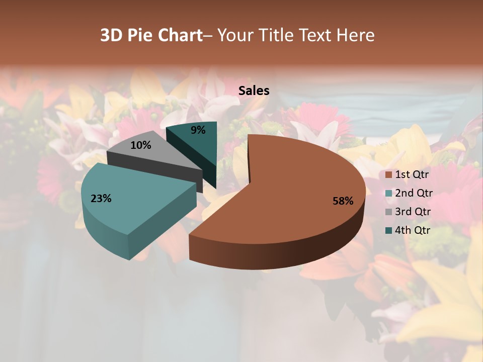 Bunches Petals Wedding PowerPoint Template