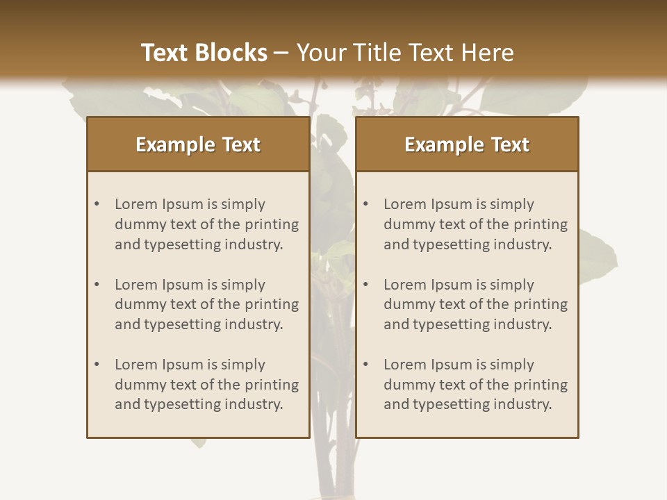 Ayurvedic Stem India PowerPoint Template