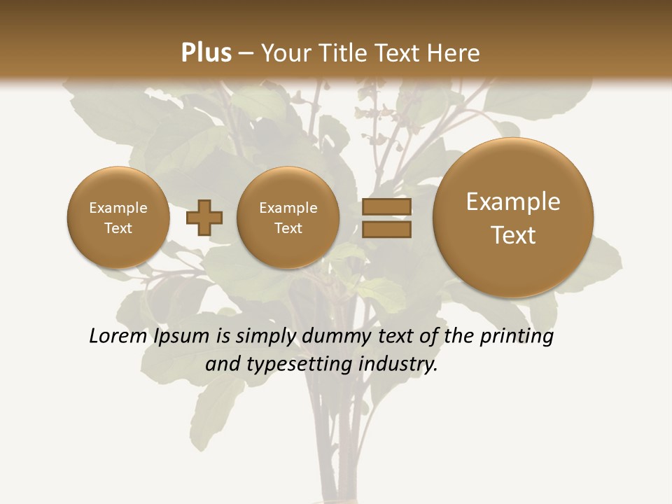 Ayurvedic Stem India PowerPoint Template