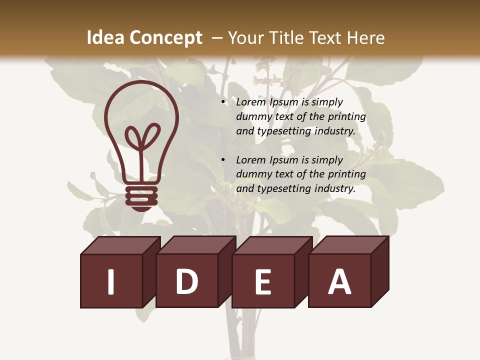 Ayurvedic Stem India PowerPoint Template