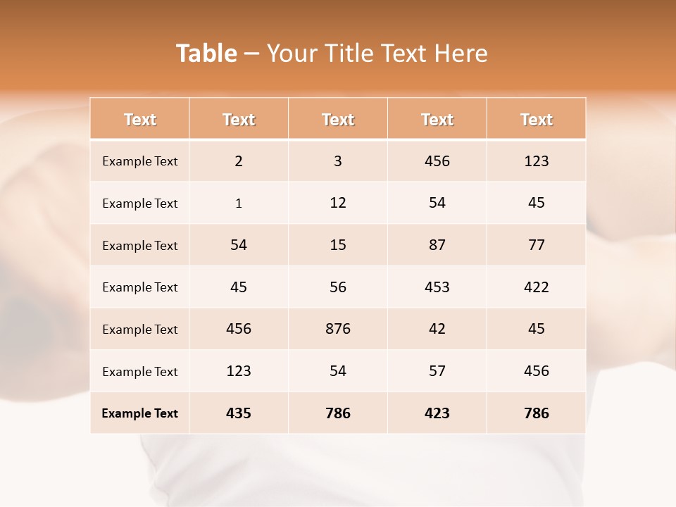 Focus Hand Fingers PowerPoint Template
