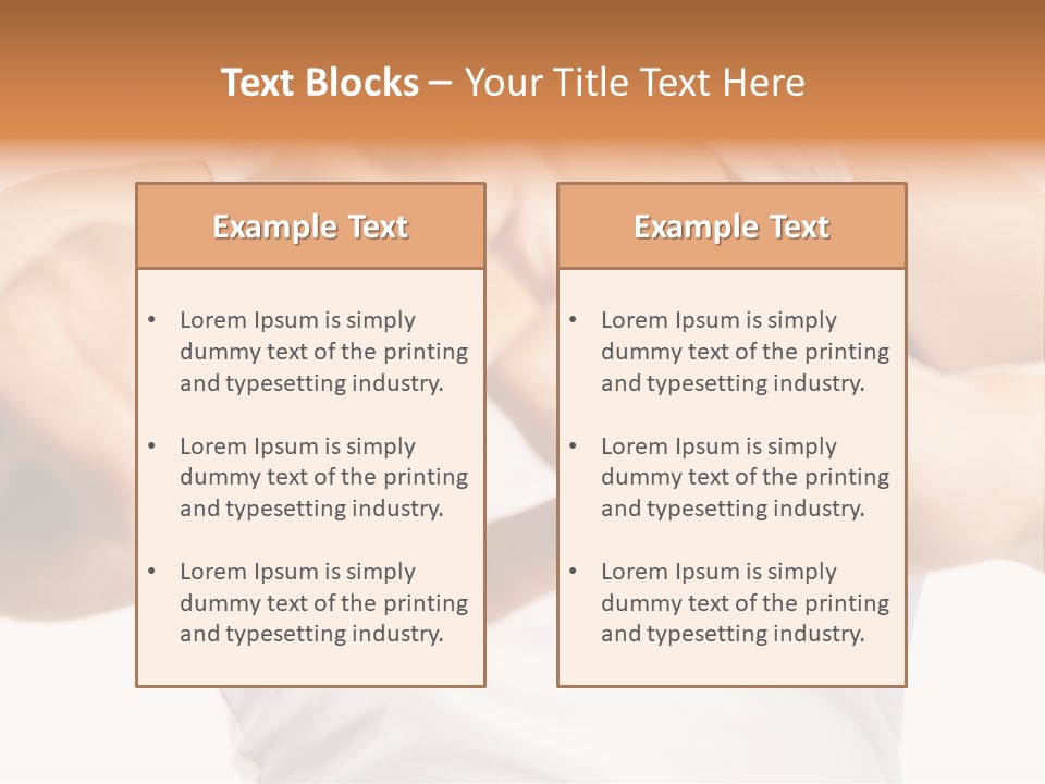Focus Hand Fingers PowerPoint Template